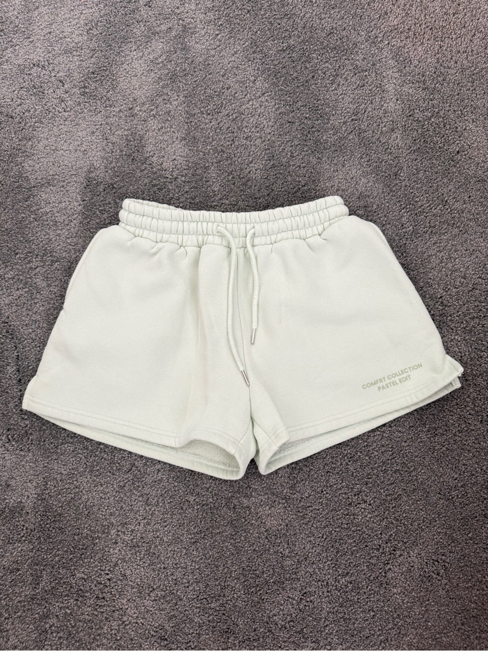 Comfort Collection Pastel Mint Athletic Lounge Shorts